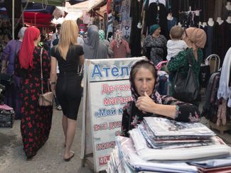 Рынок Беркат в Грозном, сентябрь 2018 года
