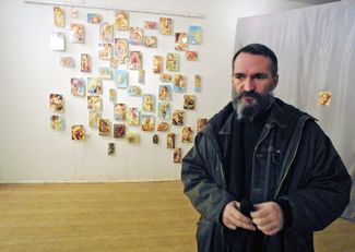 Тимур Новиков на выставке Сергея Бугаева — Африки