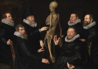 «Урок остеологии Себастиана Эгбертсзоона». Приписывается Томасу де Кейзеру. 1619 год