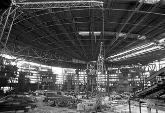 Строительство «Олимпийского». 1979 год