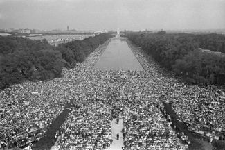 The same demonstration as 1963 - the March on Washington for Jobs and Freedom