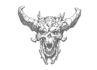 Хьюго Мартин: «Обложки хеви-метал альбомов 80-х сильно повлияли на визуальный стиль игры. Потерянная душа — кричащий череп с рогами и огнем, вырывающимся сзади — это демон, вдохновленный хеви-металом».
