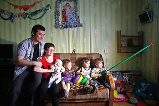 Светлана Давыдова с семьей