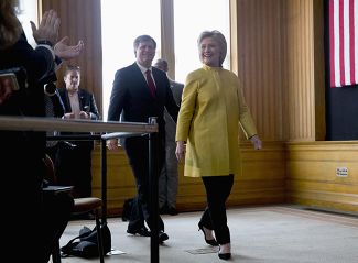 Hillary Clinton and Michael McFaul. March 2016.