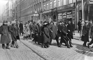 Владимир Ленин в Стокгольме — на пути из Швейцарии в Россию. 31 марта 1917 года