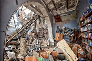 Разрушенная библиотека в Чернигове