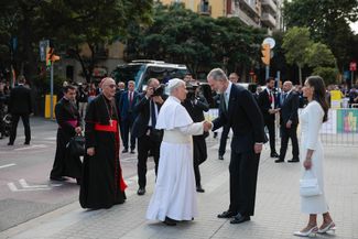 Pope Leo XIV and King Felipe VI of Spain