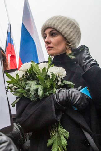 На марше после убийства Бориса Немцова, 2015 год