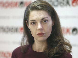 Россиянка Анастасия Леонова, которую подозревают в подготовке терактов на
Украине, 24 мая 2016 года