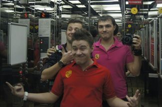 From left to right, Kirill Slobodskoi, Dmitry Smirnov, and Denis Gusev