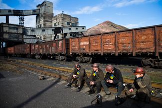 Угольная шахта «Холодная балка» под Донецком. 31 октября 2014 года