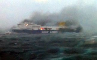 Пожар на пароме Norman Atlantic 28 декабря 2014 года