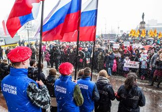 «Митинг солидарности жителей Карелии в борьбе против терроризма» в Петрозаводске