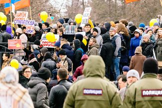 Антикоррупционная акция в парке «Крылья Советов» в Казани. 26 марта 2017 года