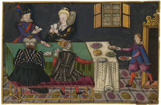 Акварель неизвестного автора. Англия, XVI—XVII века