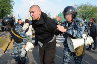 Задержание Степана Зимина на Болотной площади 6 мая 2012-го