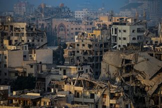 Разрушенные здания в городе Газа, 5 ноября 2023 года