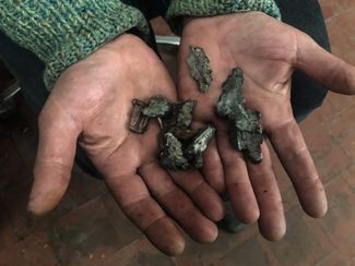 Pieces of shrapnel found on the school’s roof