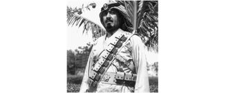 Абдалла ибн Абдул-Азиз в форме командира национальной гвардии Саудовской Аравии.