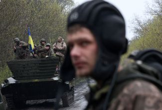 Украинские солдаты в Харьковской области