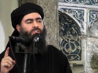 Абу Бакр аль-Багдади провозглашает себя халифом Исламского государства в 2014 году в иракском Мосуле