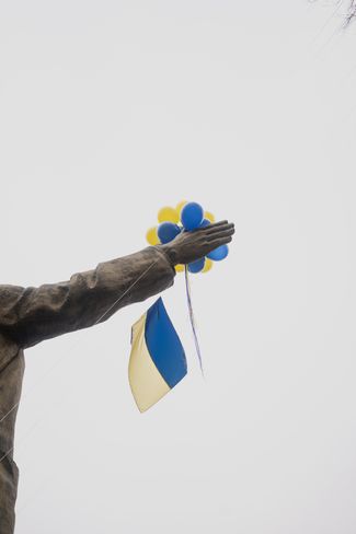 Акция в поддержку Украины в Алматы