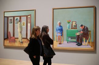Hockney's photographs are on display at Tate Britain