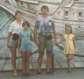 Дмитрий Миловидов с семьей