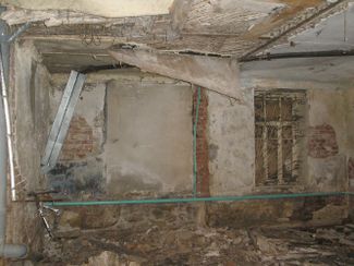 The basement of Anastasia Maltseva’s building pre-renovation.