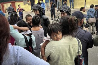 Relatives of Nepali men recruiting by the Russian army