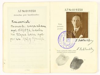 Паспорт Симона Шляхтера, выданный в 1928 году