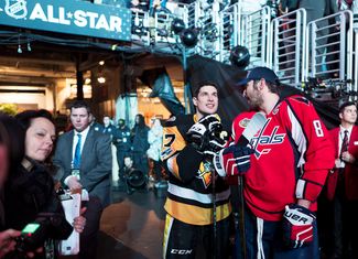 Сидни Кросби и Александр Овечкин перед Матчем Всех Звезд НХЛ — 2017
