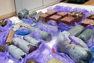 При задержании украинских «диверсантов» были найдены тротиловые шашки, самодельные взрывные устройства и гранаты