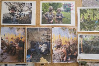 Фотографии украинских солдат в шелтере