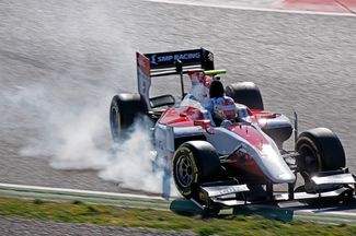 Сергей Сироткин во время тестов GP2. март 2016 года