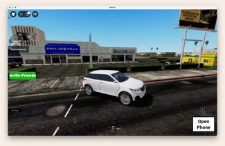 Один из «клонов» GTA V в Roblox