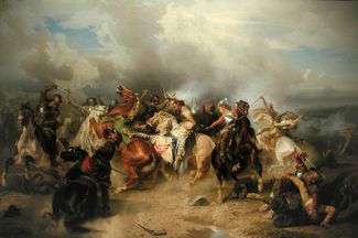Карл Вальбом. «Битва при Лютцене, смерть короля Густава Адольфа 16 ноября 1632 года»