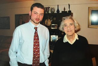 Владимир Кара-Мурза с диссиденткой и правозащитницей Еленой Боннэр. Середина 2000-х