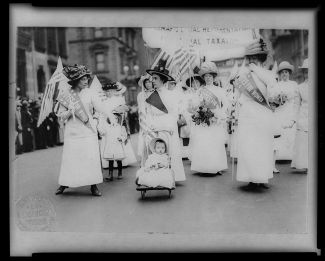 Демонстрация суфражисток, Нью-Йорк, 1912 год