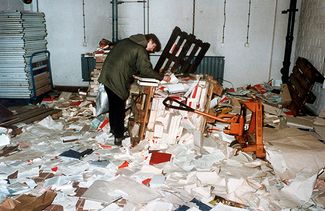 В захваченном здании «Штази» в Восточном Берлине. 15 января 1990-го