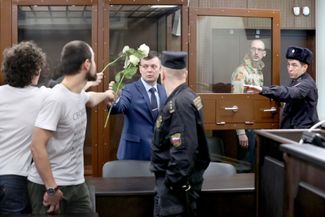 Pavel Novikov is freed in court. December 6, 2019.