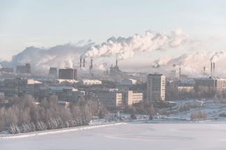 Пейзаж промышленного уральского города (на фото — более крупный, чем Черемушкин, Нижний Тагил)