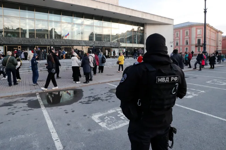 Police in cities across Russia arrest people for online comments about Moscow terrorist attack