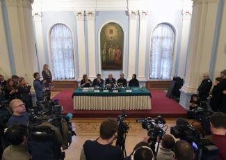 Пресс-конференция, посвященная передаче Исаакиевского собора РПЦ, 12 января 2017 года