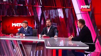 Дмитрий Губерниев и Василий Уткин в эфире «Матч-ТВ»
