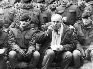 С солдатами Бундесвера в Бергене. 1985 год