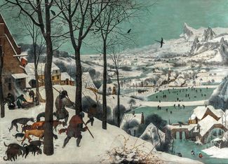 «Охотники на снегу» Питера Брейгеля Старшего, Венский музей истории искусств