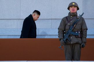 16 февраля 2012 года Ким Чен Ын вновь принимал парад в честь Ким Ир Сена. На этот раз на площади у Кымсусанского мемориального дворца Солнца, где в мавзолее покоятся его отец и дед. Парад был частью мероприятий в честь 70-летия Ким Ир Сена.