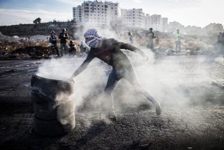 Беспорядки на Западном берегу реки Иордан. Рамалла, 11 декабря