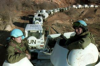 UN peacekeepers from the Netherlands. February 1994.